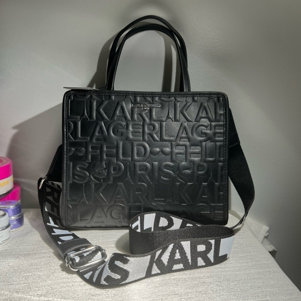 🖤▪️Karl Lagerfeld▪️ Leather Exterior Satchel/Top Handle Bag
